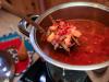 Recept na červený boršč s repou s fotografiou