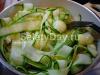 Spicy pickled zucchini for the winter: recipe with photos